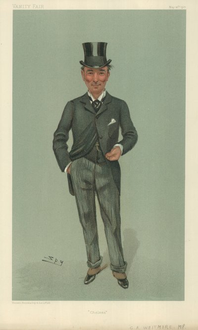 Mr Charles Algernon Whitmore, Chelsea, 16 May 1901, Vanity Fair cartoon by Leslie Matthew Ward